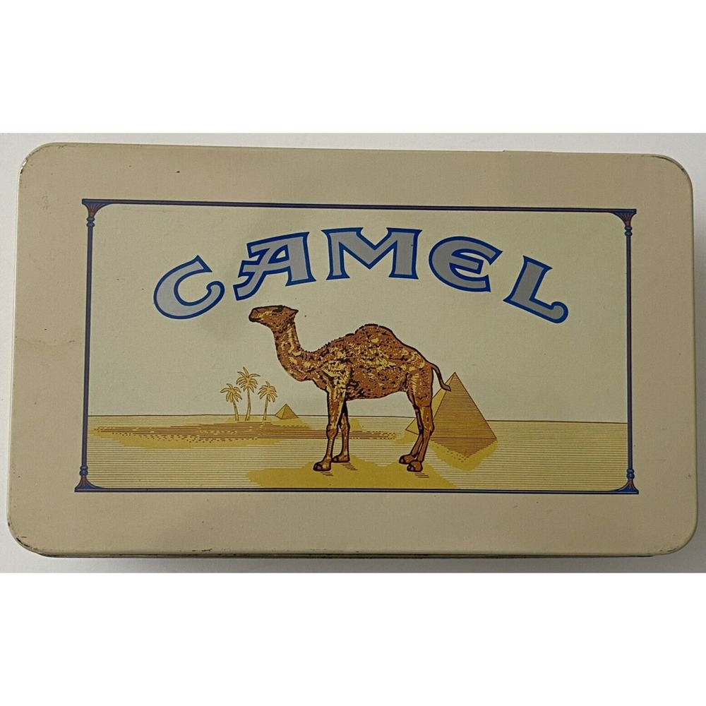 Vintage Camel Tin With 47 Matchbooks of various designs - Excellent collectible